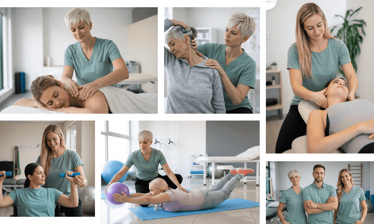 AI Website Service Images for Physiotherapy Clinic