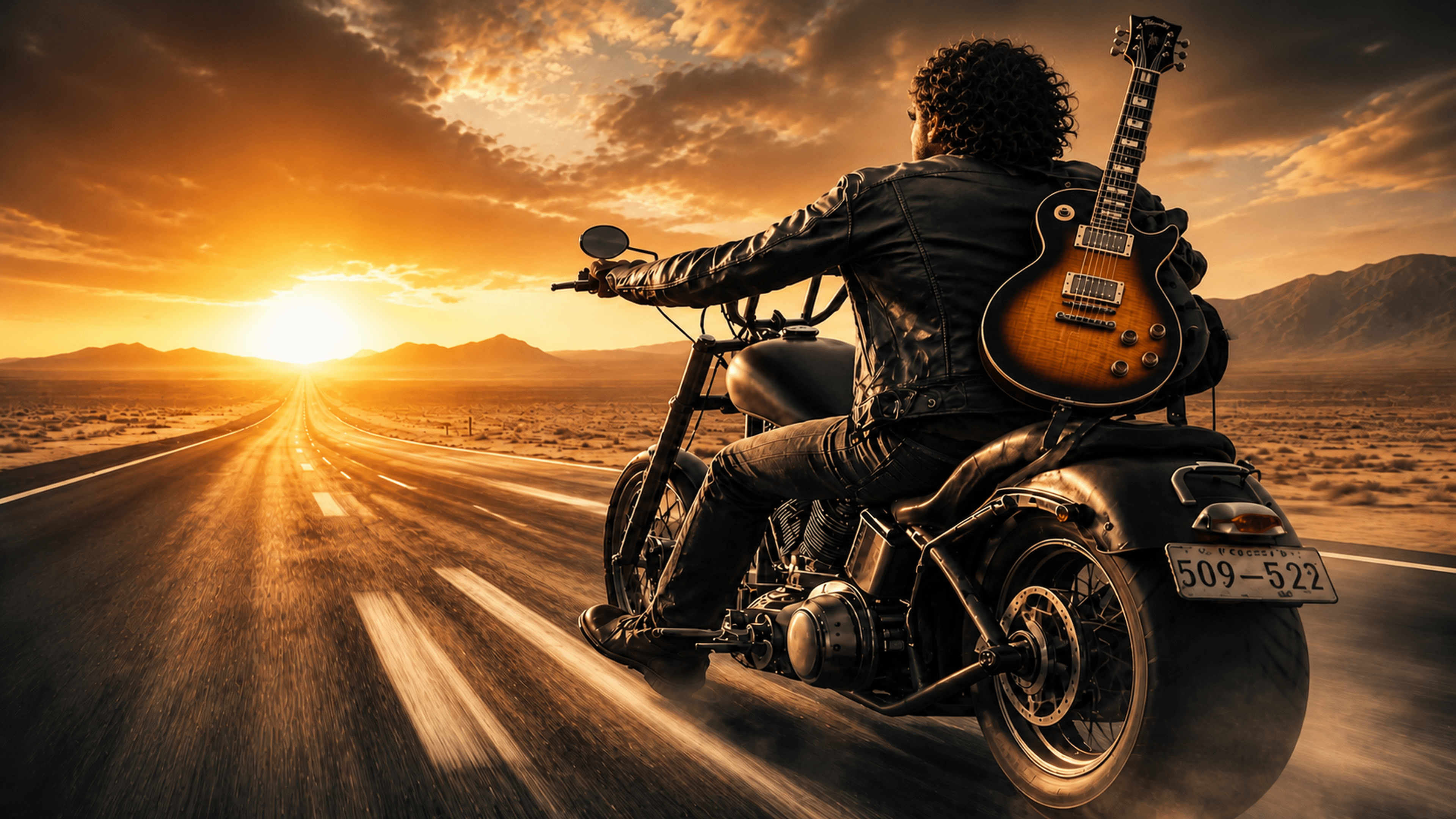 AI Cinematic Motorcycle Poster Recreation